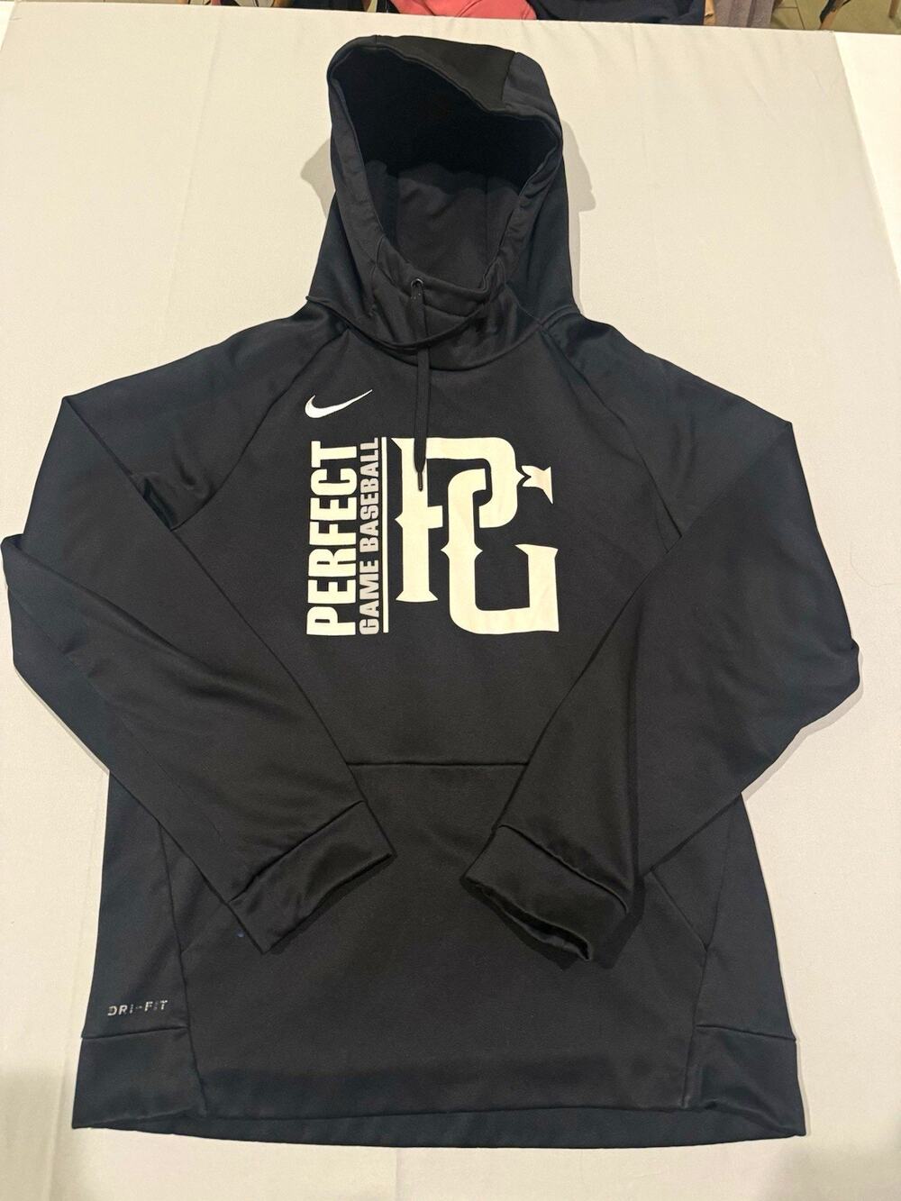 Nike Dri-FIT Perfect Game Baseball PC Hoodie Mens M Black Graphic Fleece